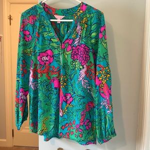 Lily Pulitzer Elsa silk shirt